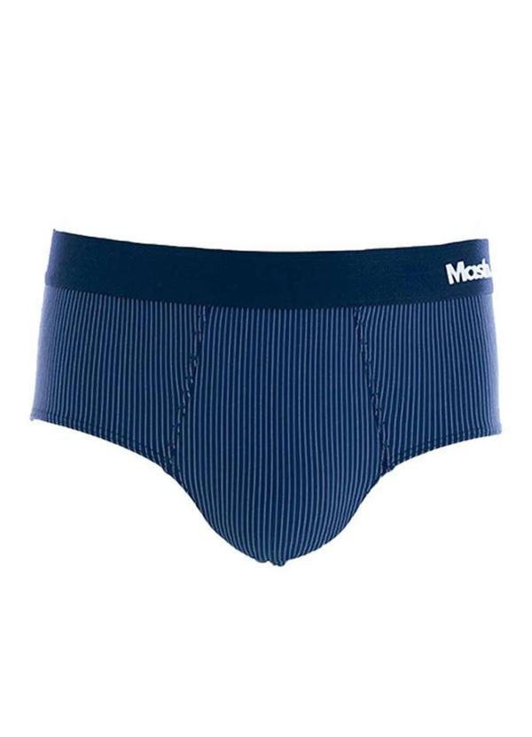 Vista 2 Cueca Slip Mash 045.01 Az09-Azul MASH
