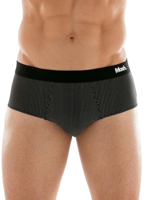 Vista 2 Cueca Slip Mash 045.01 Pt00-Preto MASH