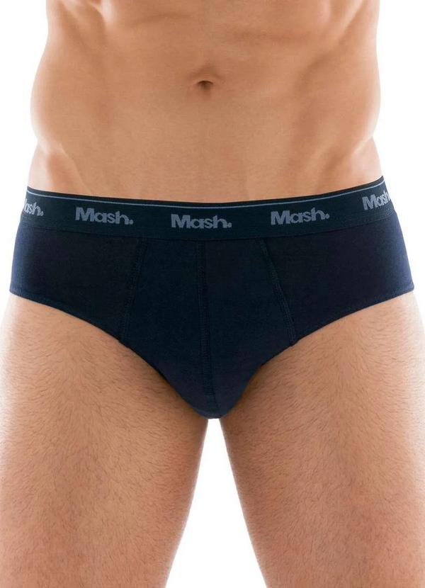 Vista 2 Cueca Slip Mash 073.58 Az08-Azul MASH