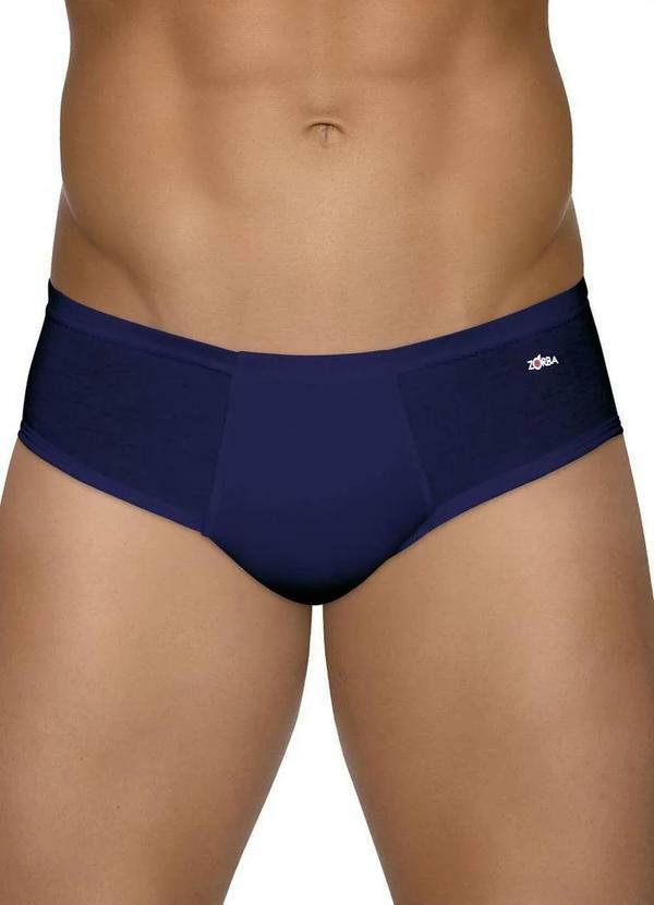 Cueca Slip Zorba 172 com Abertura 25-Marinho