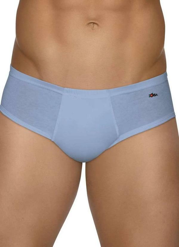 Cueca Slip Azul Zorba 172 com Abertura