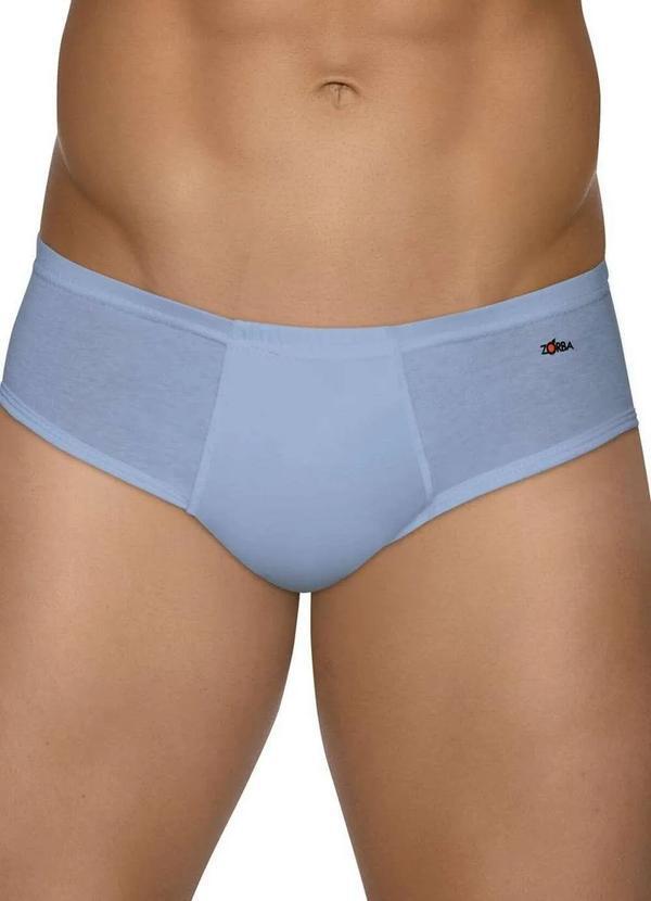 Cueca Slip Azul Zorba 172 com Abertura