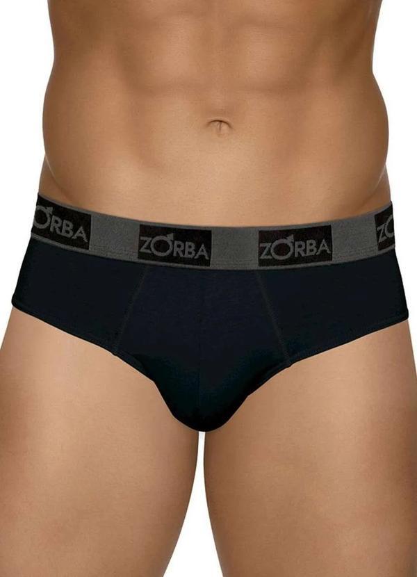 Cueca Slip Preto Zorba 716