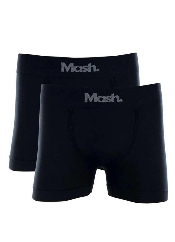 Vista 2 Kit/2 Cueca Boxer Mash 711.01 Pt00-Preto MASH