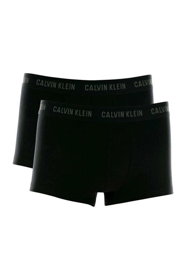 Vista 2 Kit com 2 Cuecas Boxer Calvin Klein C11.02 Pt00-Preto Calvin Klein