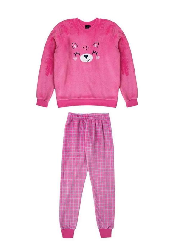 Vista 2 Pijama Feminino Longo Malwee 1000090615 Br43a-Rosa Malwee