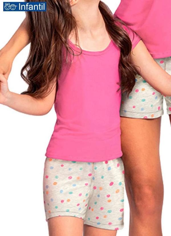 Pijama Infantil Menina Curto Lupo 22345-001 5100-Pink
