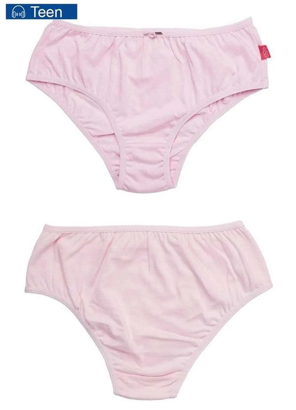 Vista 2 Calcinha Infantil Sanny 212830 2g-Rosa-Bella Sanny