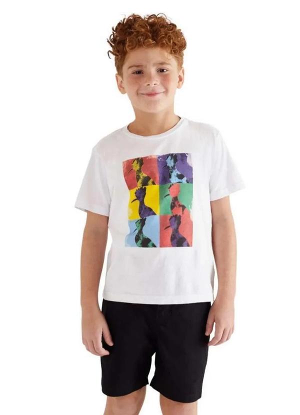 Camiseta Mini Pica Pau Andy Art Reserva Mini Branco