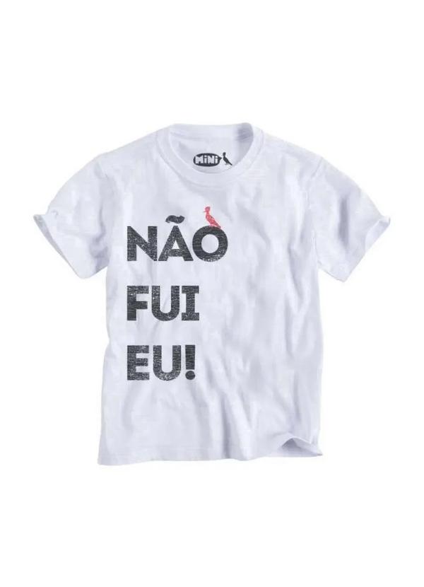 Camiseta Infantil Não Fui Eu Conforto Reserva Mini Branco