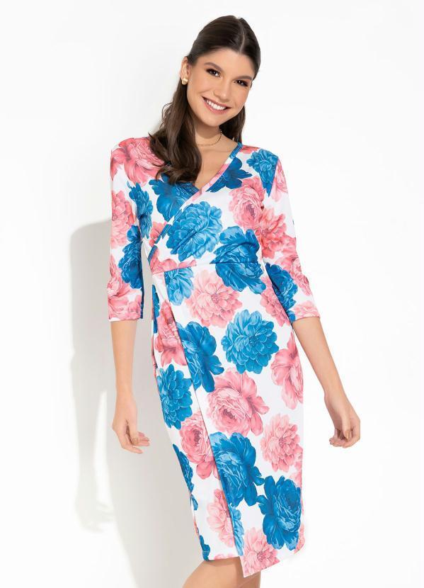 Vestido Floral Transpassado