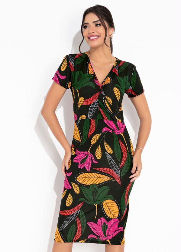 Vista 2 Vestido Folhagem Transpassado Rosalie Rosalie