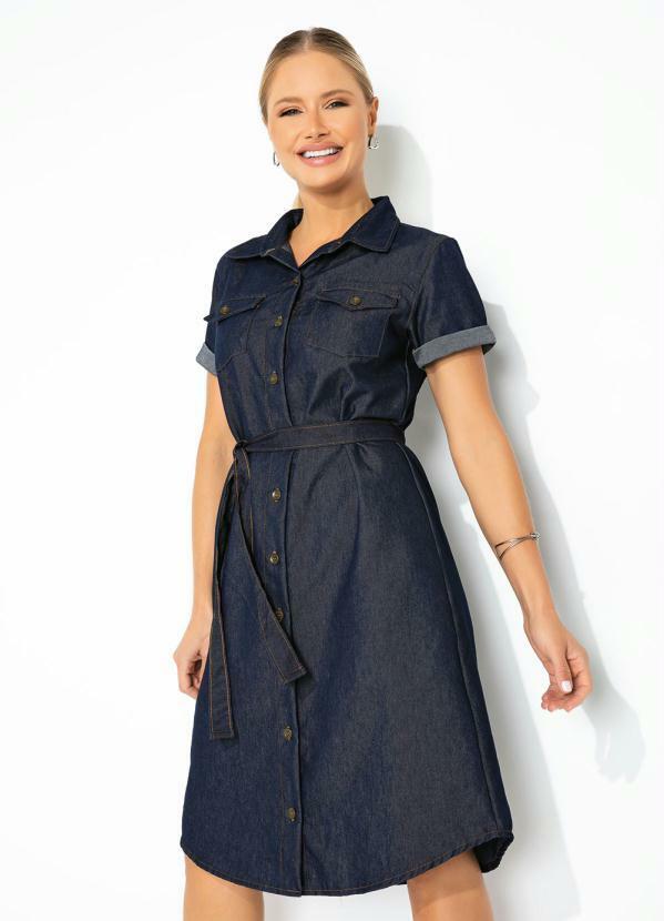Vestido Jeans Estilo Chemise