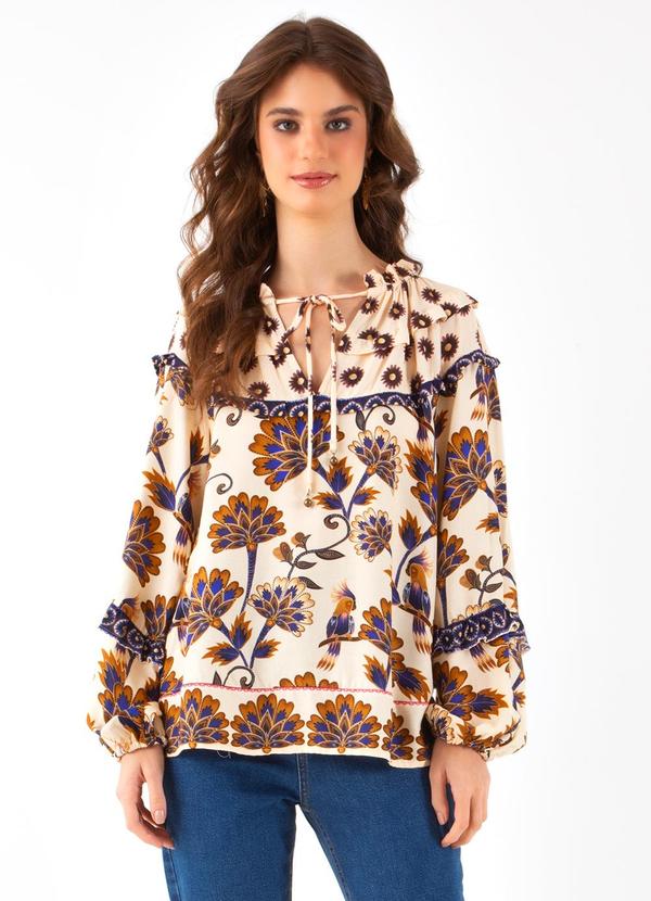 Blusa Bata Jasmin Marrom