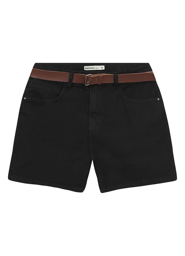 Bermuda Boyfriend em Sarja Preto