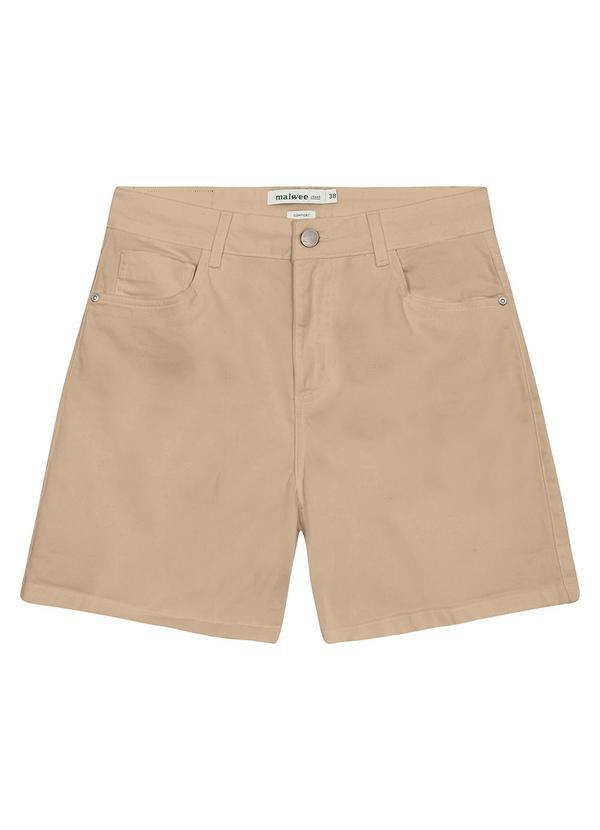Bermuda Comfort em Sarja Bege