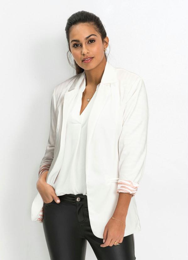 Blazer Alfaiataria Alongado Off White