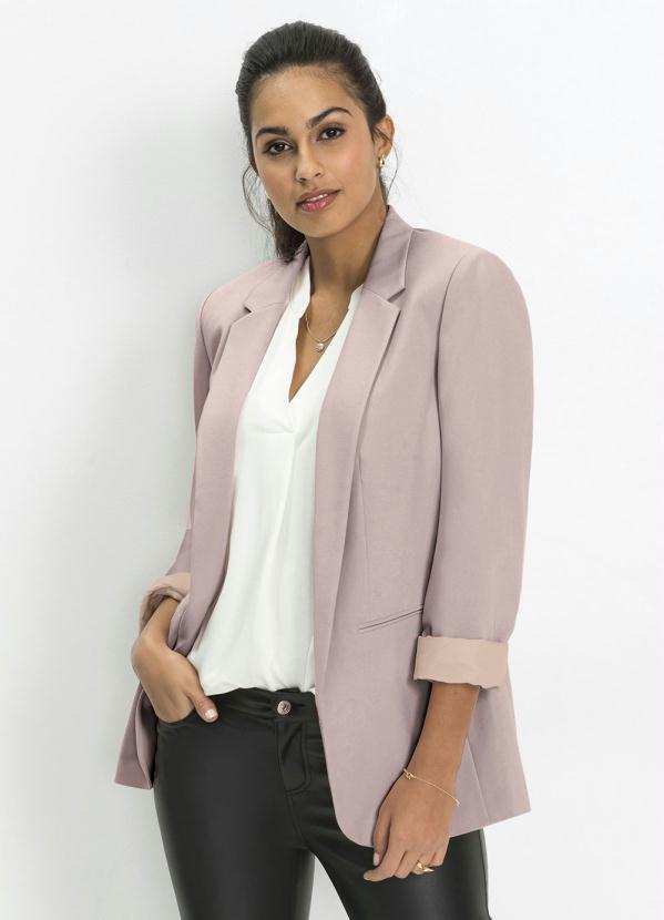 Blazer Alfaitaria Alongado Rosê