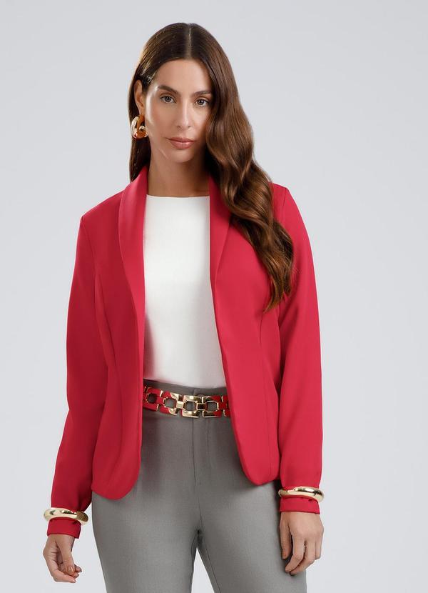 Blazer em Alfaiataria Rosa Claro