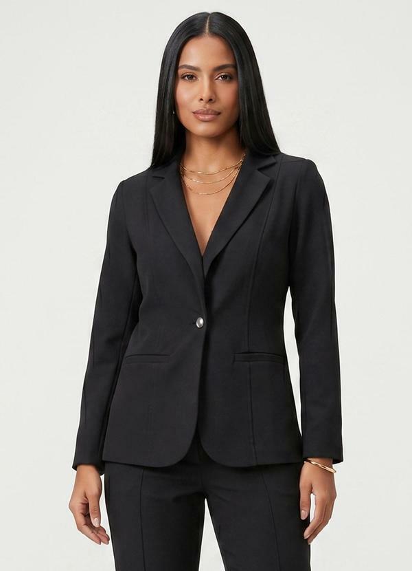 Blazer Feminino Alfaiataria Preto