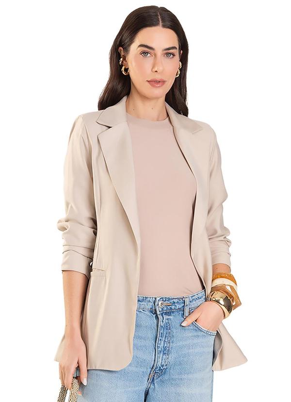 Vista 2 Blazer Feminino Bege Dianna Dianna