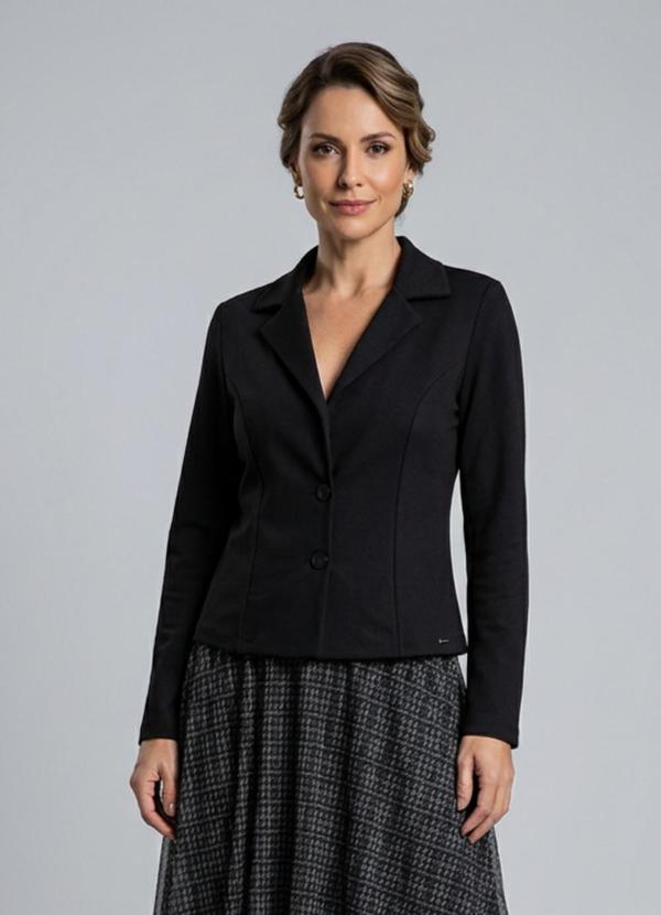 Blazer Feminino Estruturado Preto