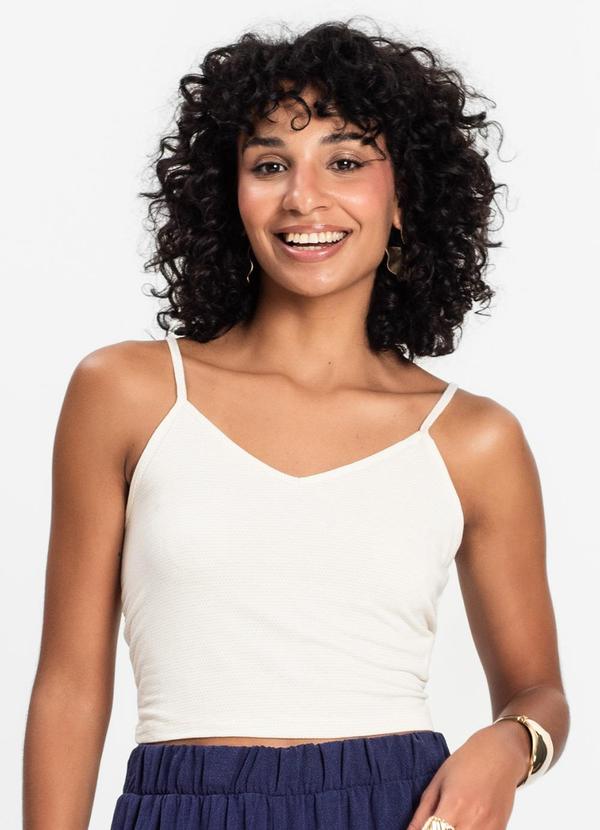 Blusa de Alça Bege