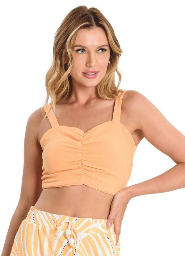 Vista 2 Blusa de Alça Feminina Amarelo Endless Endless