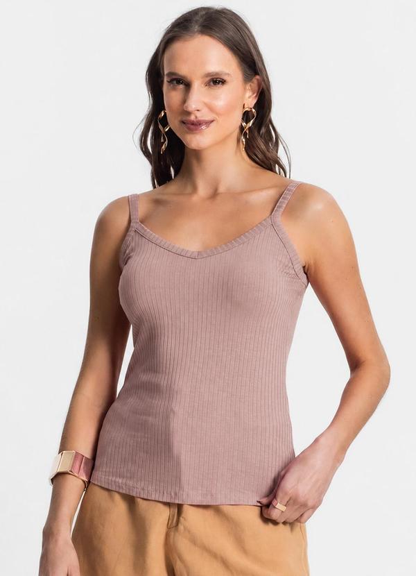 Blusa de Alça Feminina Bege