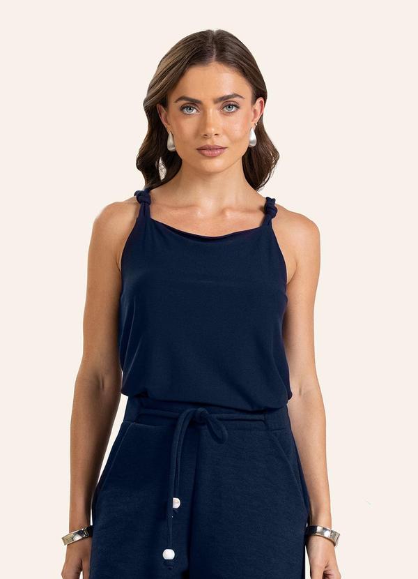 Vista 2 Blusa de Alça Feminina Endless. Azul Endless