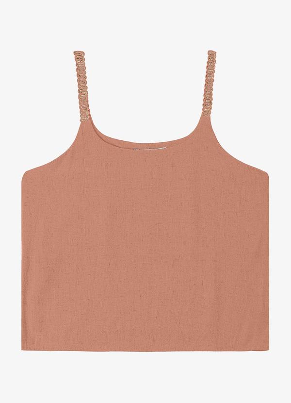Vista 2 Blusa de Alça Feminina Marrom Endless Endless