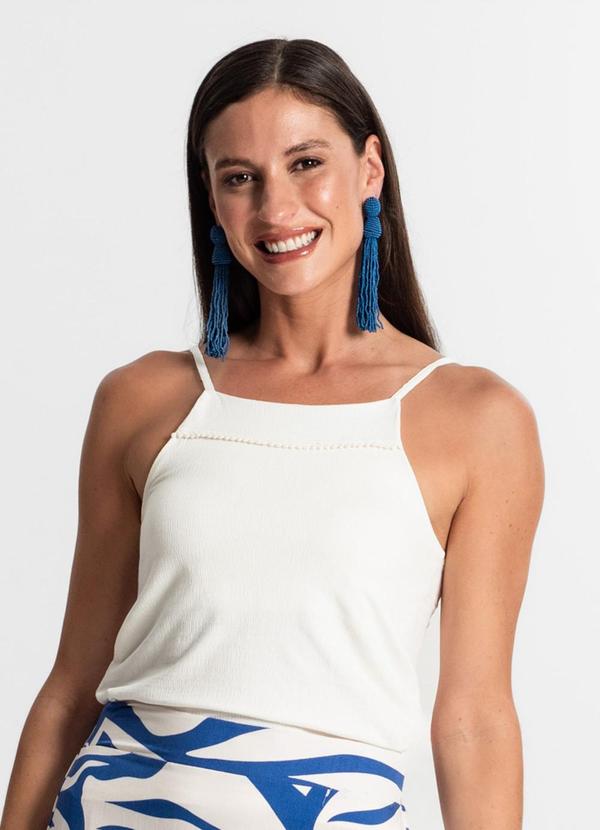 Blusa de Alça Feminina Branco