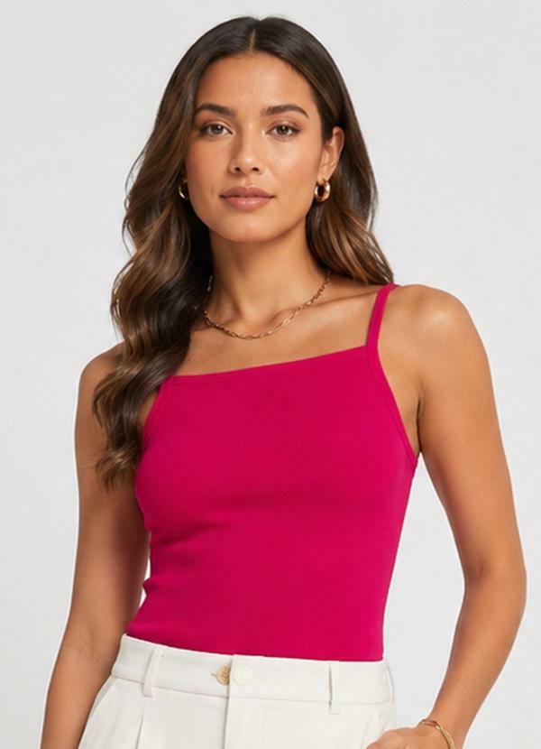 Blusa de Alça Feminina Tecido Henera Vermelho