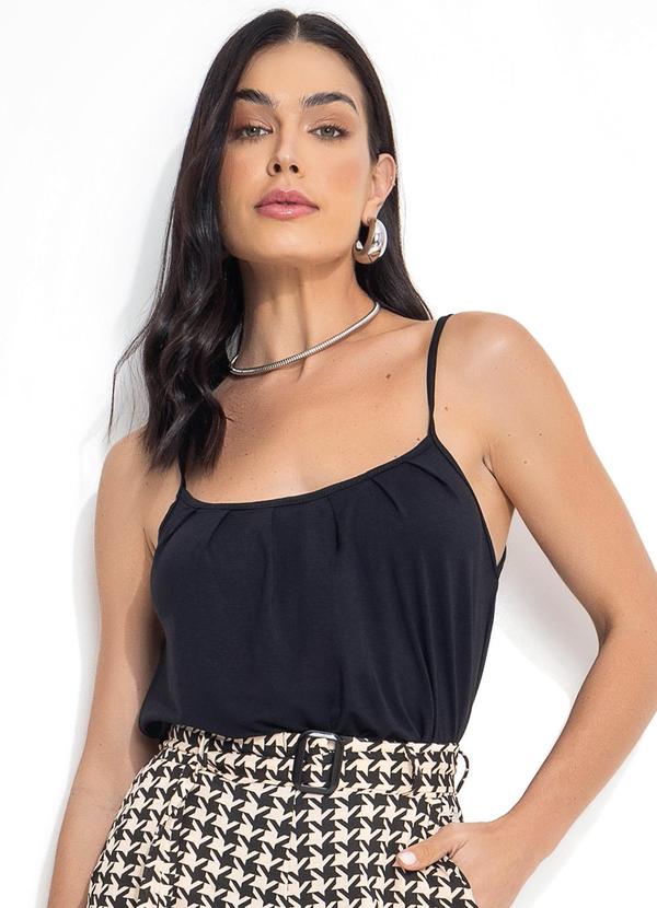 Blusa de Alça Preta