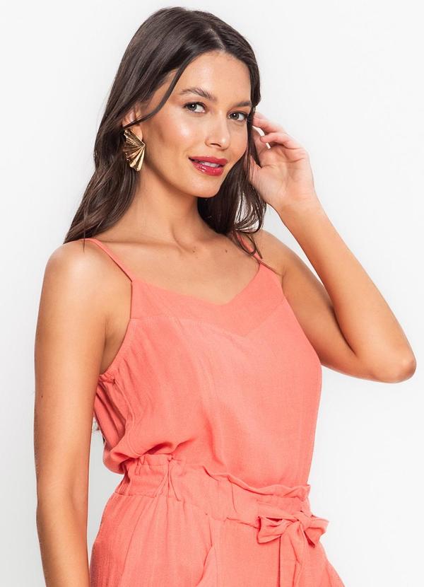 Blusa de Alças Feminina Linho Strong Rosa
