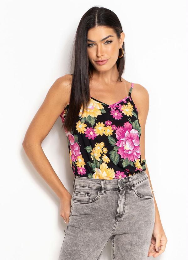 Vista 2 Blusa de Alcinha Folhagem Rosa bonprix bonprix