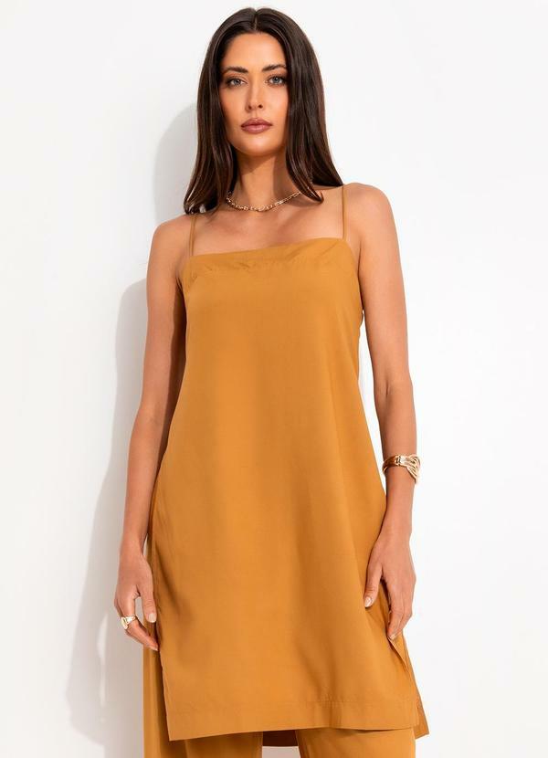 Vista 2 Blusa em Viscose Marrom Colcci Colcci