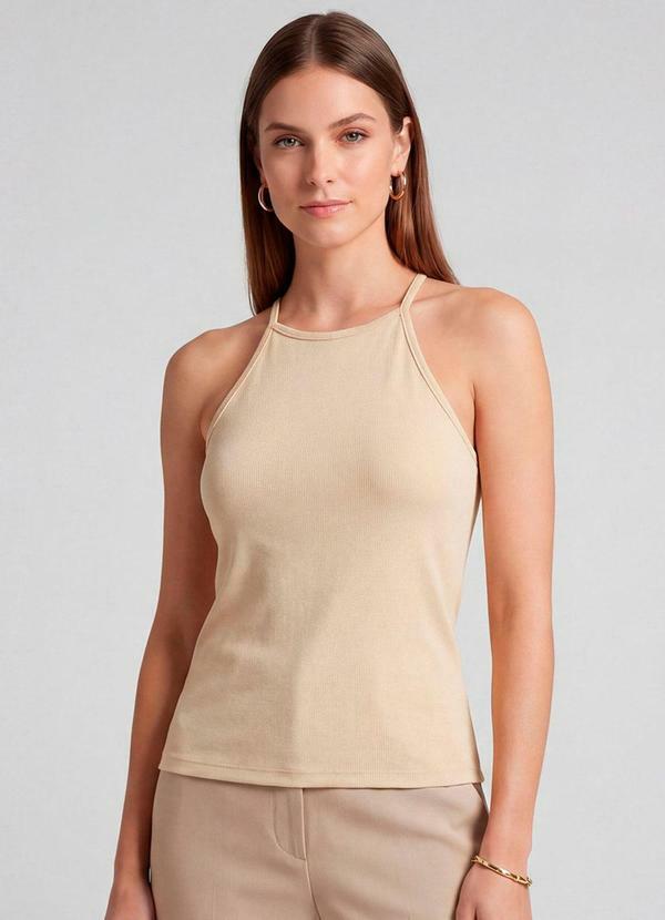 Blusa Feminina com Cava Americana Amarelo