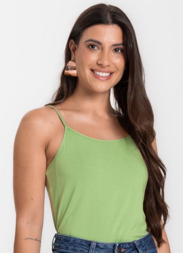 Blusa Feminina de Alças Básica Verde