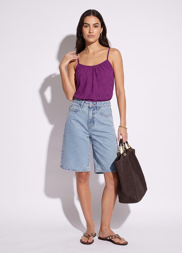 Blusa Framboesa em Malha Laise