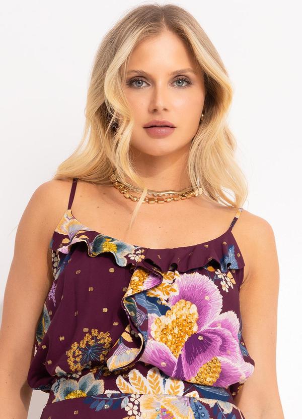 Blusa Jardim Delicado Roxo