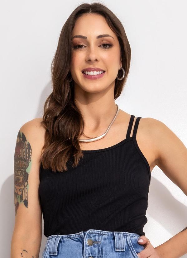 Blusa Preto em Ribana Modal
