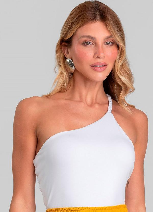 Body Feminino Alça Trançada Branco