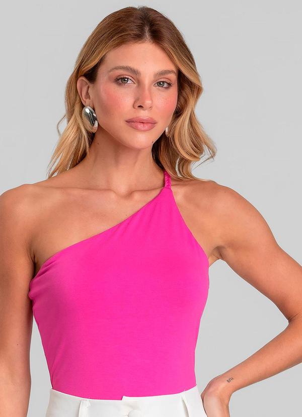 Body Feminino Alça Trançada Rosa