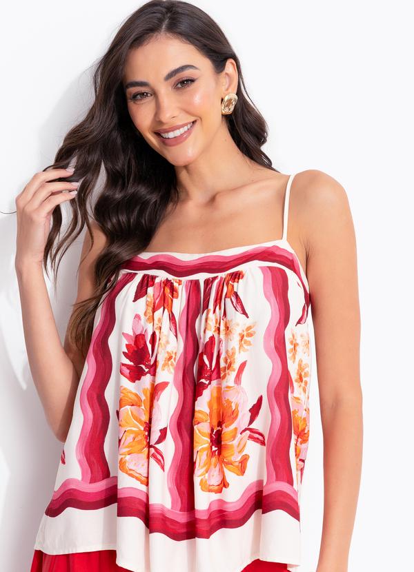 Regata Lenço Floraline Bege