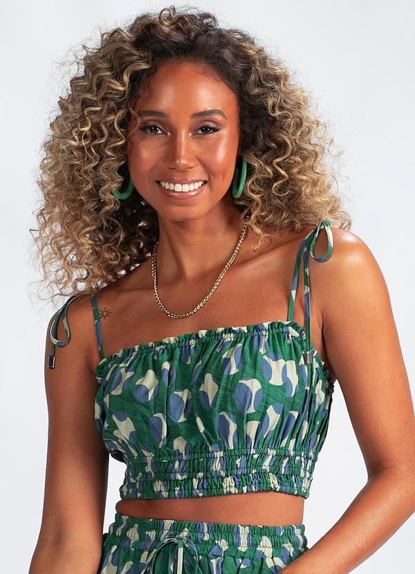 Vista 2 Top Poá em Viscose Verde Animale Jeans Animale Jeans