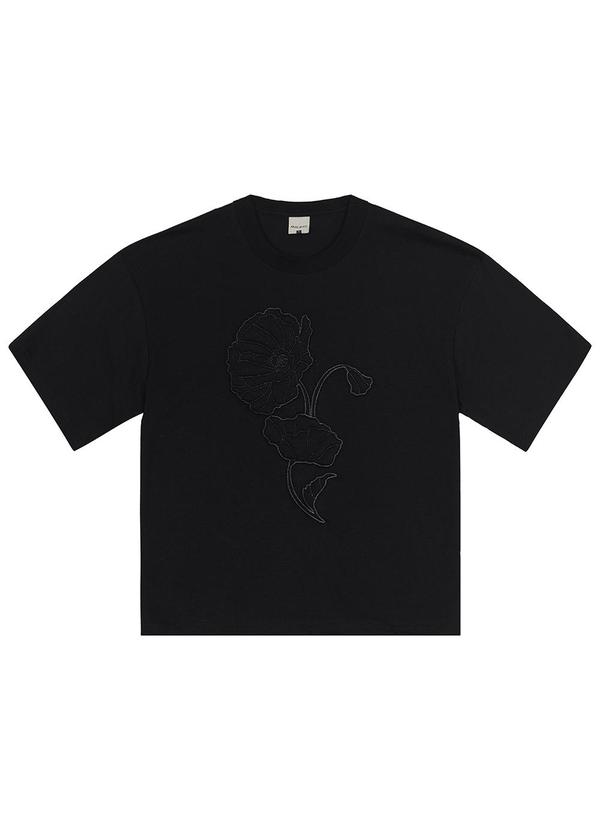 Vista 2 Blusa Ampla Bordada Preto Malwee Malwee