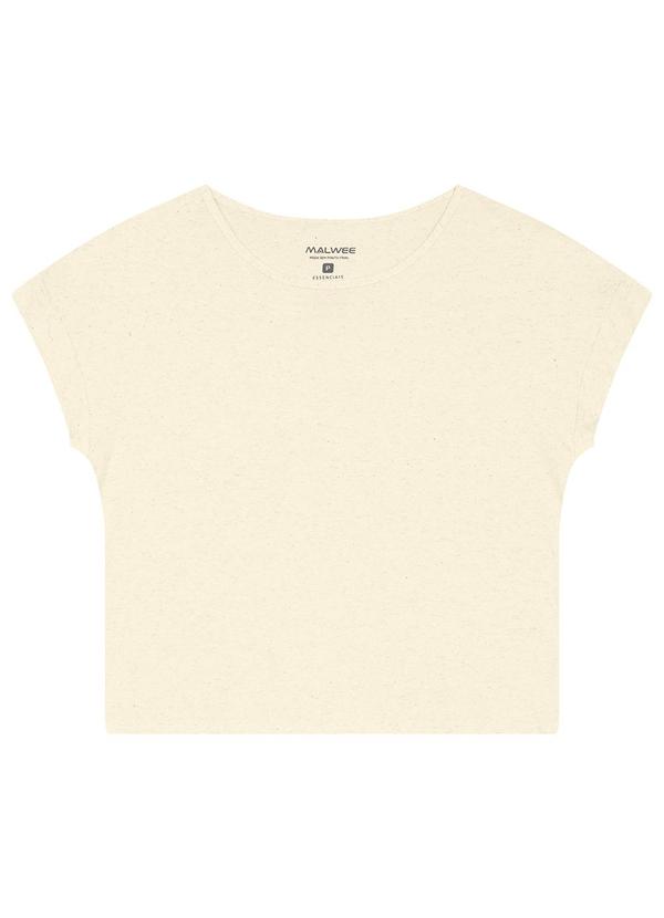 Vista 2 Blusa Ampla em Viscolinho Off White Malwee Malwee