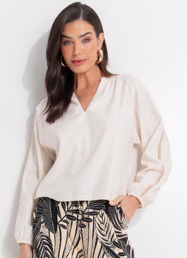 Blusa Natural em Linho