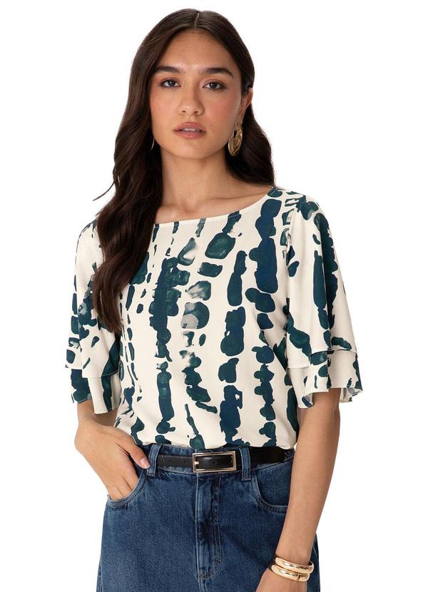 Blusa Reta em Viscose Branco